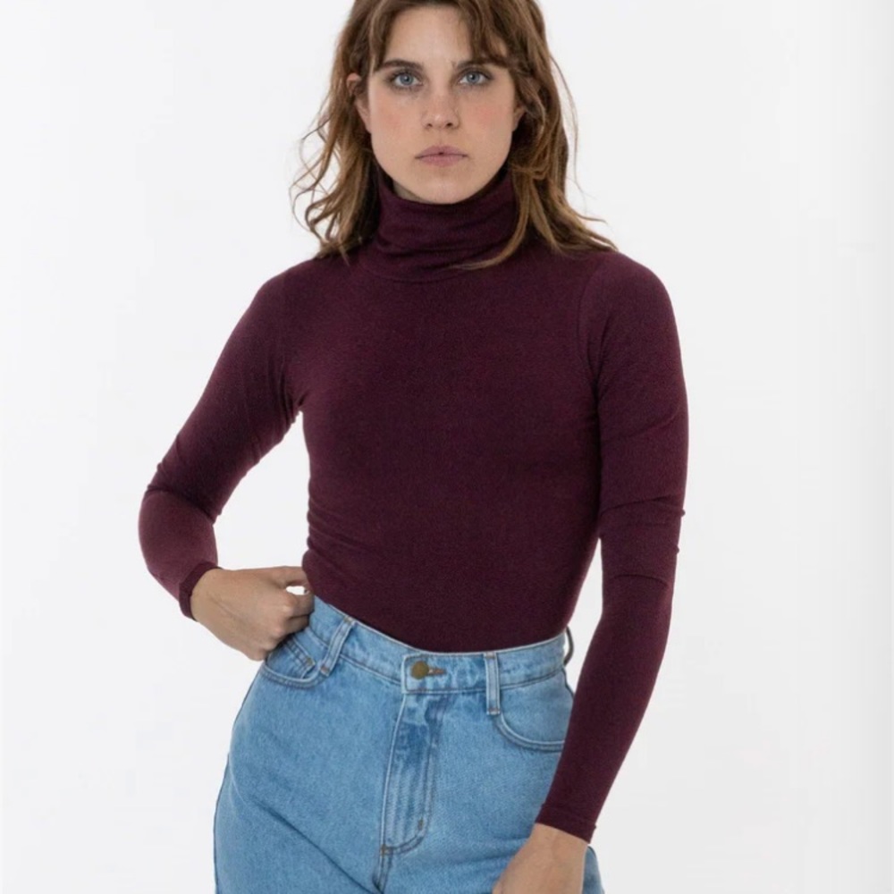 Los Angeles Apparel Port Cotton Spandex Turtleneck